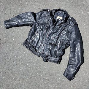 Vintage Ecthes Leder Motorcycle Leather Jacket